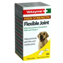 Vetzyme High Strength Flexible Joint With Glucosamine For Dogs 90 Tablets