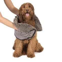 Dirty Dog Shammy Towel Grey -Cheap Canine Kits Store dog gone smart dirty dog shammy towel grey p21833 23720 zoom