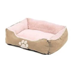 Hugs Square Dog Bed 28" - Latte