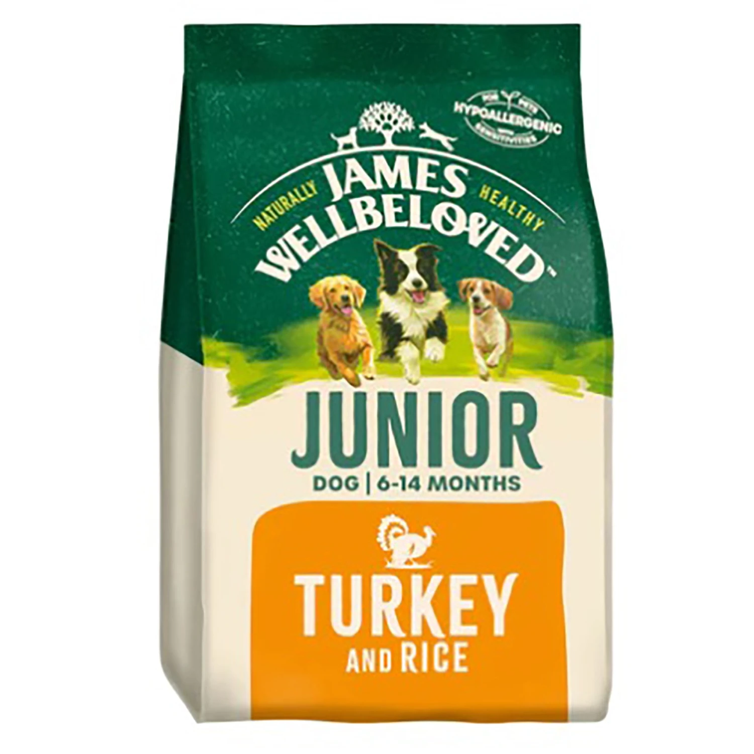 James Wellbeloved Junior Turkey & Rice Dog Food 15kg 3 James Wellbeloved Junior Turkey & Rice Dog Food 15kg