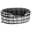 Oval Plaid Design Antibacterial Softee Bed Size 61x51x22cm Noir -Cheap Canine Kits Store p l superior pet beds oval plaid design antibacterial softee bed size 61x51x22cm noir p20985 21140 zoom