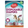 SIMPLE SOLUTION Disposable Diapers For Large/ XL Dogs - 12 Pack -Cheap Canine Kits Store simple solution disposable diapers for large xl dogs 12 pack p23666 32253 zoom