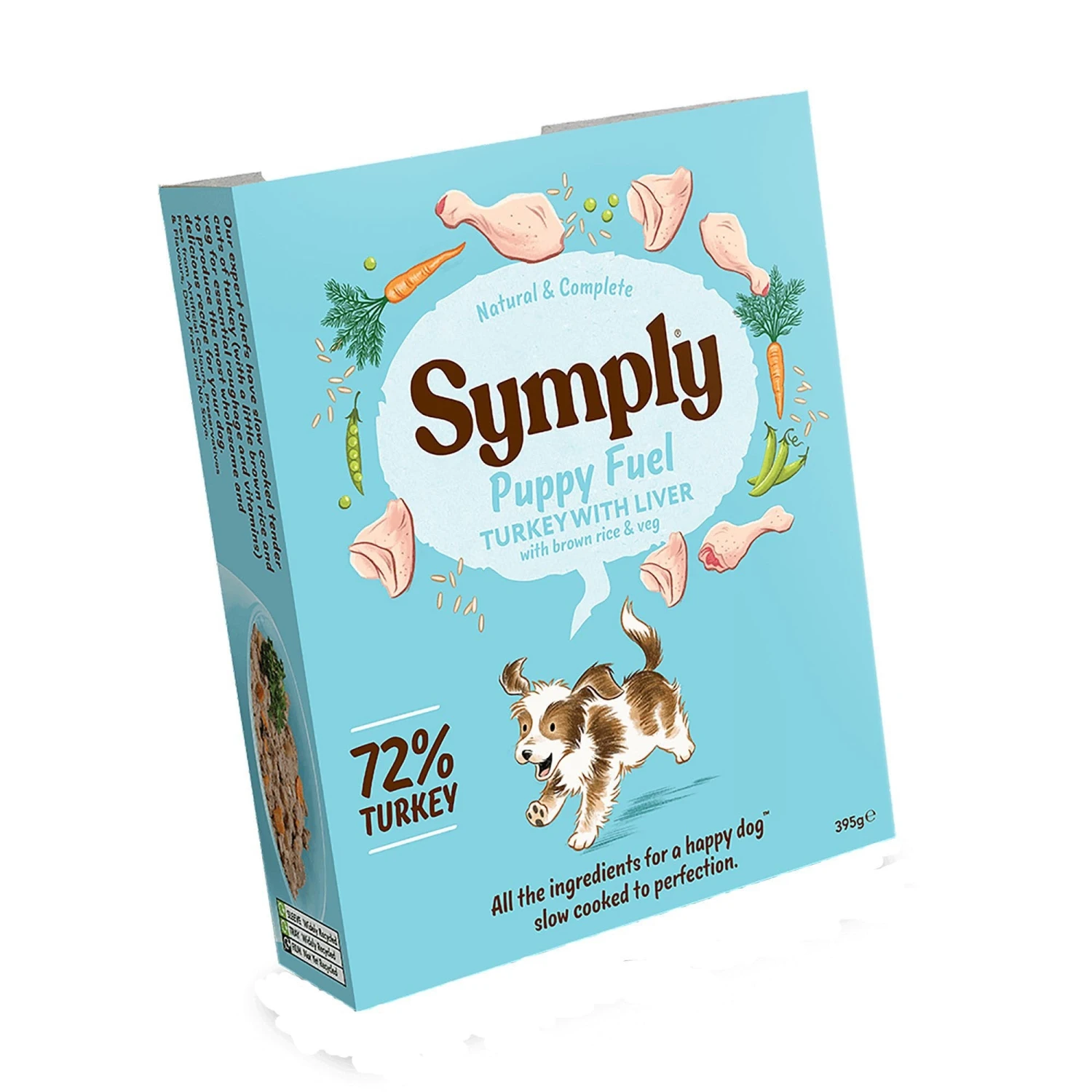 Puppy Fuel Turkey With Liver, Brown Rice & Veg Wet Dog Food - 7 X 395g 2 Puppy Fuel Turkey With Liver, Brown Rice & Veg Wet Dog Food - 7 X 395g